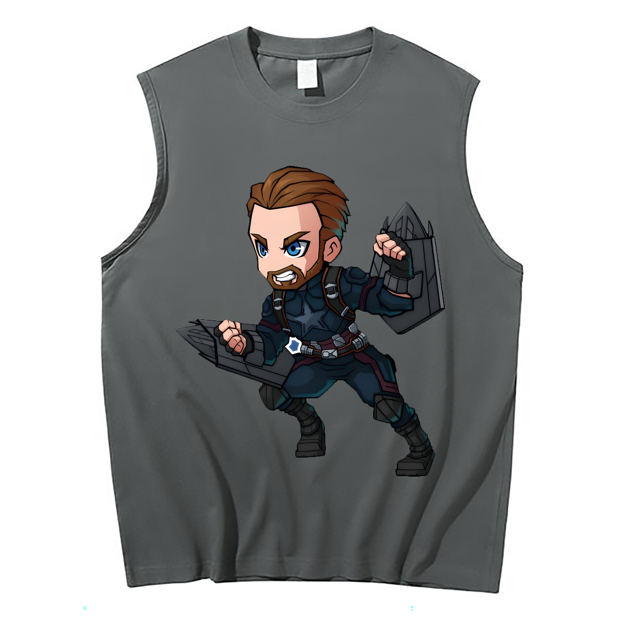 （画像用） アベンジャーズ The Avengers コットン100％タンクトップ（フロントプリント）
